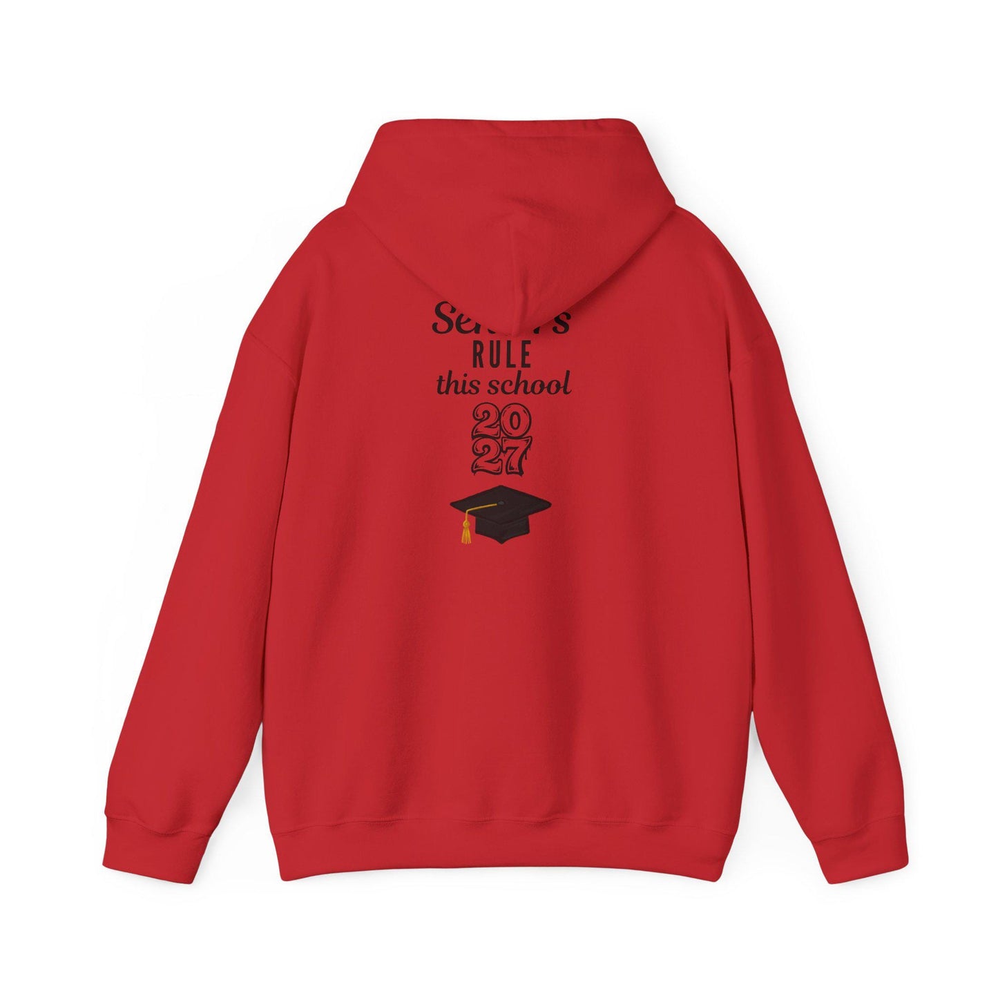 Senior Graduation Hoodie | Class of 2027 Mortarboard Senior Graphic | Teen Back to School | Custom