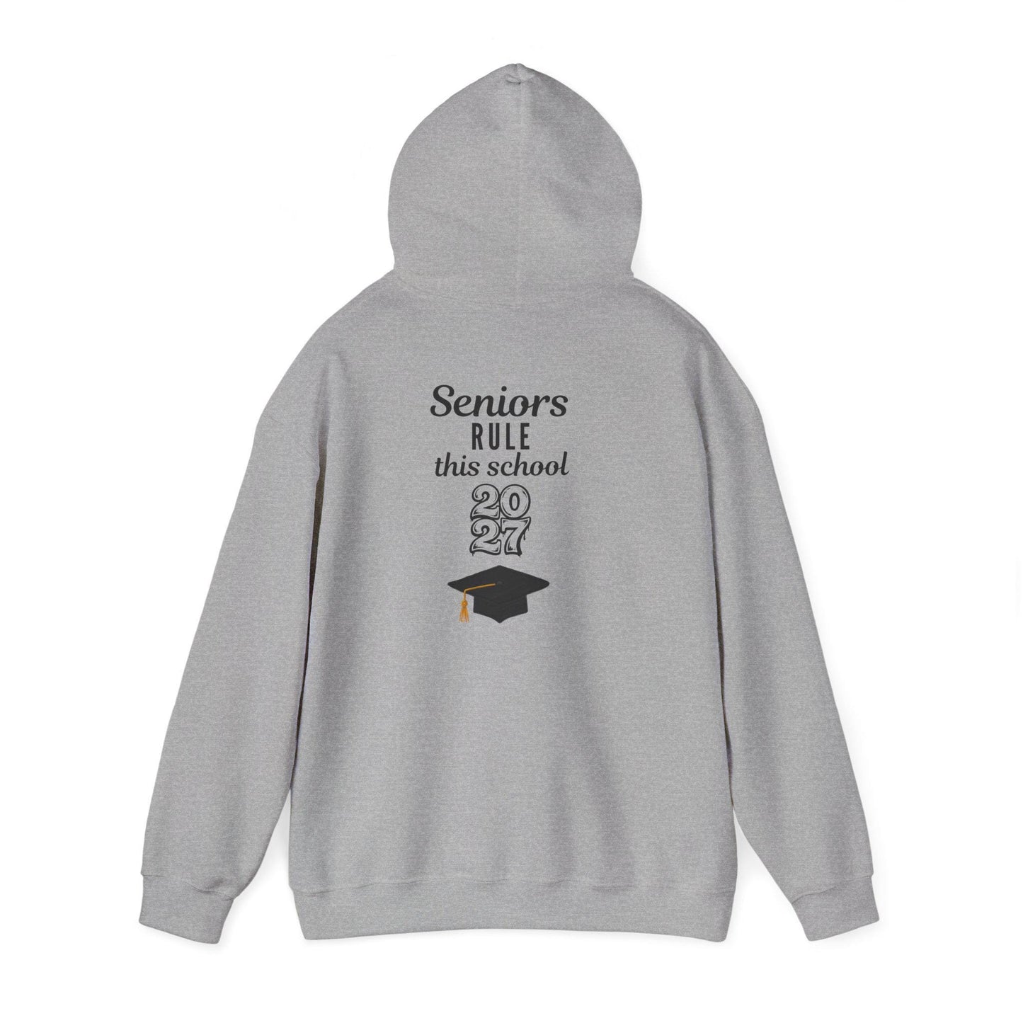 Senior Graduation Hoodie | Class of 2027 Mortarboard Senior Graphic | Teen Back to School | Custom