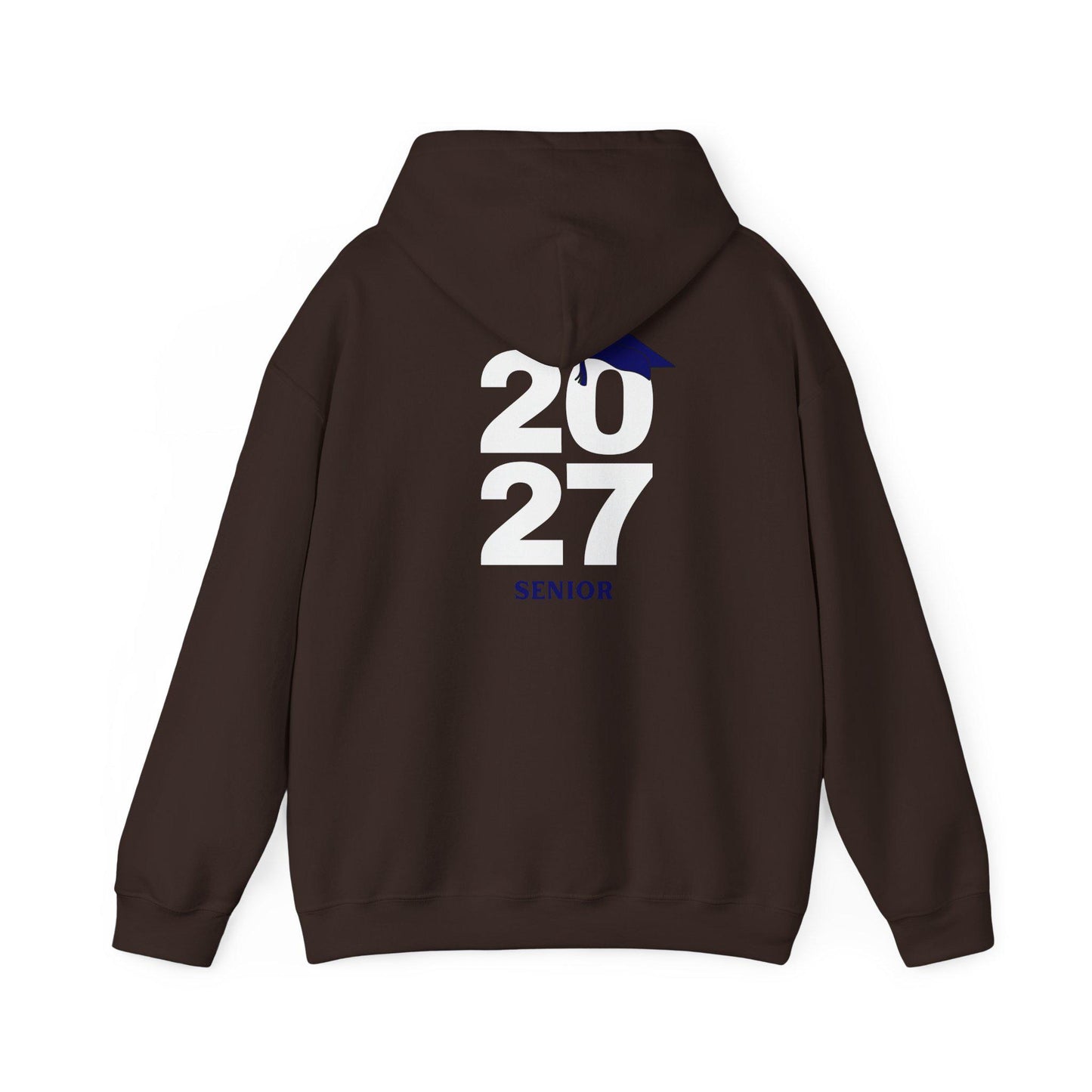 2027 Graduation Hoodie | Year 2027 Sweater with Cap Accent | School Teens | College