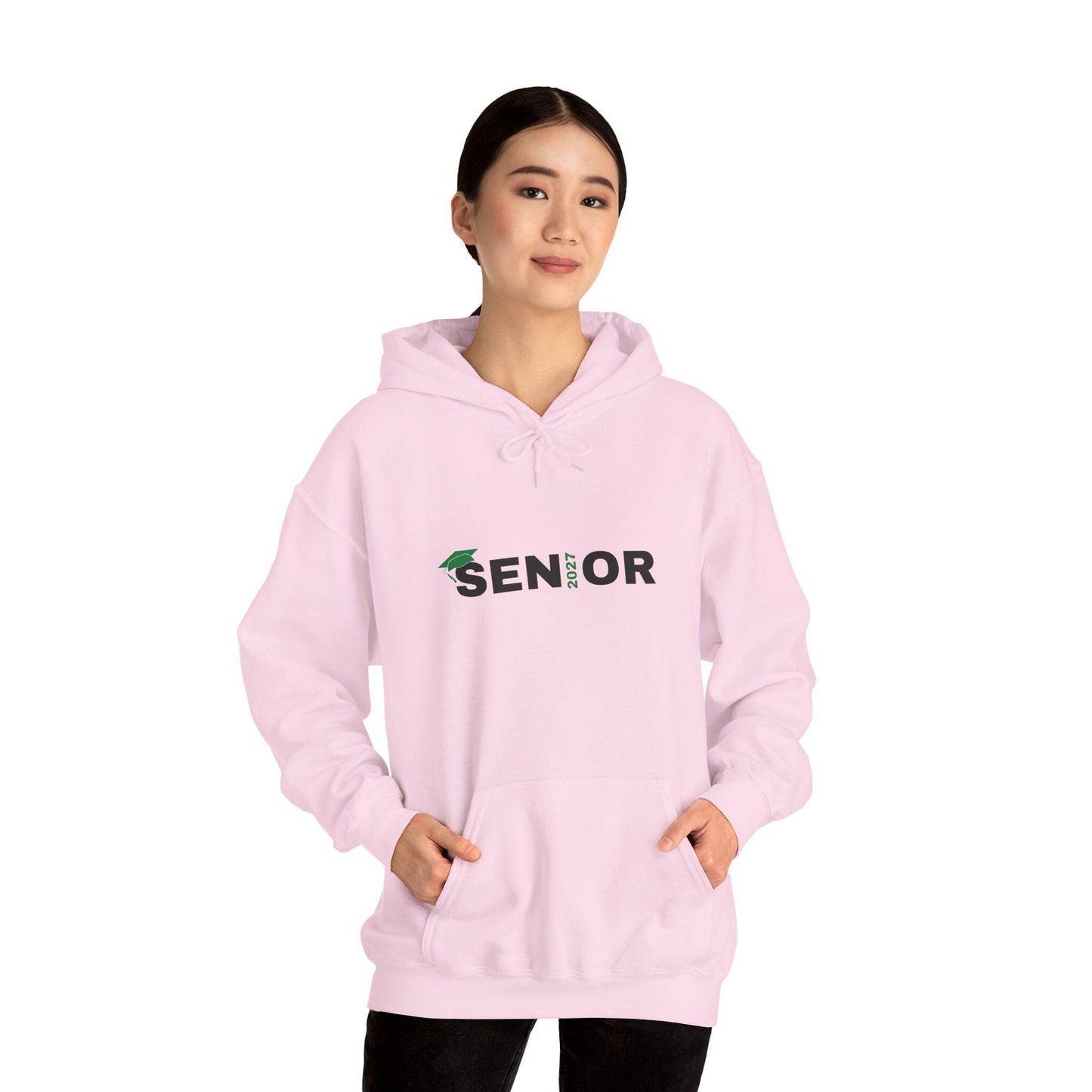 Senior Graduation Hoodie | Class of 2027 Mortarboard Senior Graphic | Teen Back to School | Custom