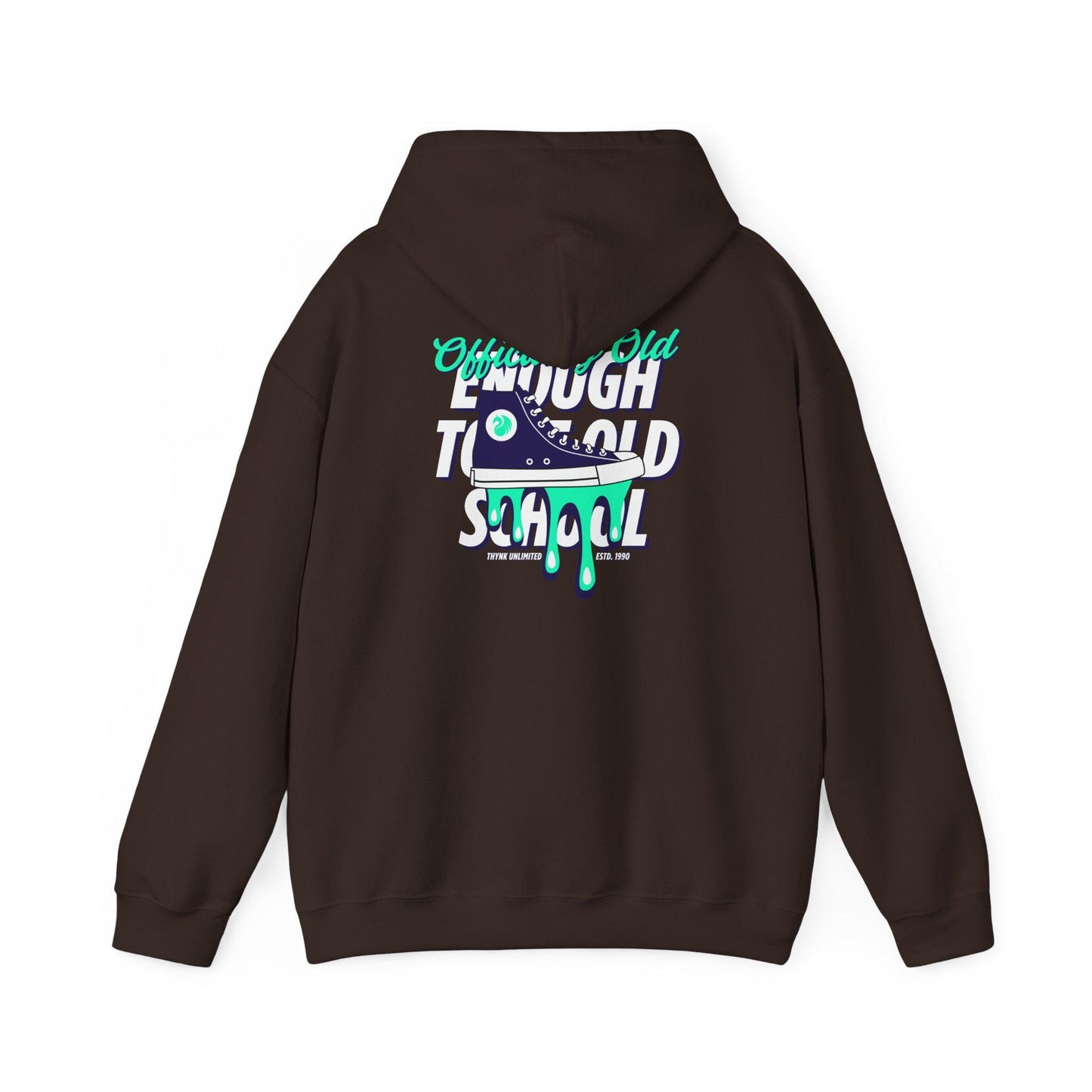 Dripping Sneaker Graphic Hoodie | Retro Skate Culture Streetwear I Cozy Cotton-Poly Blend
