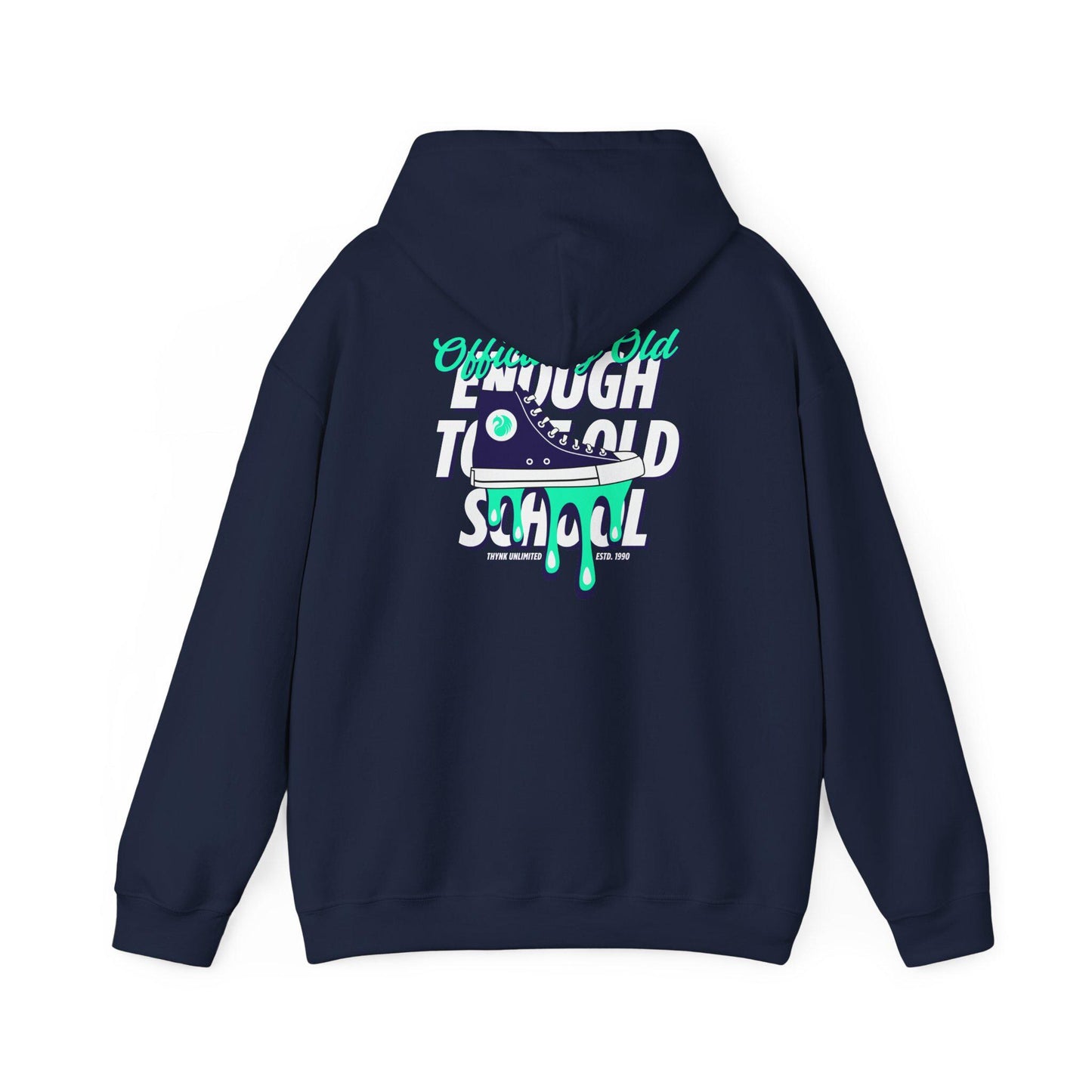 Dripping Sneaker Graphic Hoodie | Retro Skate Culture Streetwear I Cozy Cotton-Poly Blend