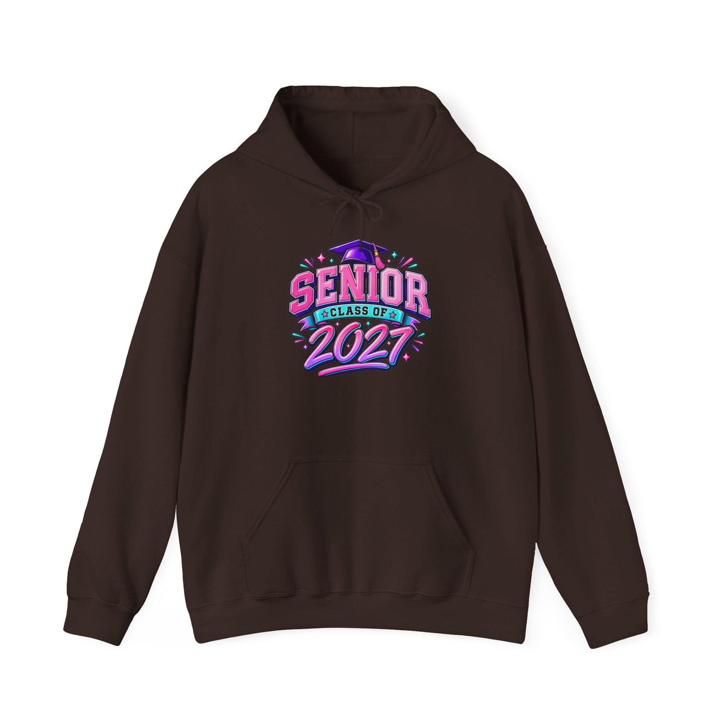 Senior Class of 2027 Hoodie, Graduation 2027 Sweatshirt Female Teen Oversized Everyday Pullover, College Grad, Comfortable Cozy Apparel Wear