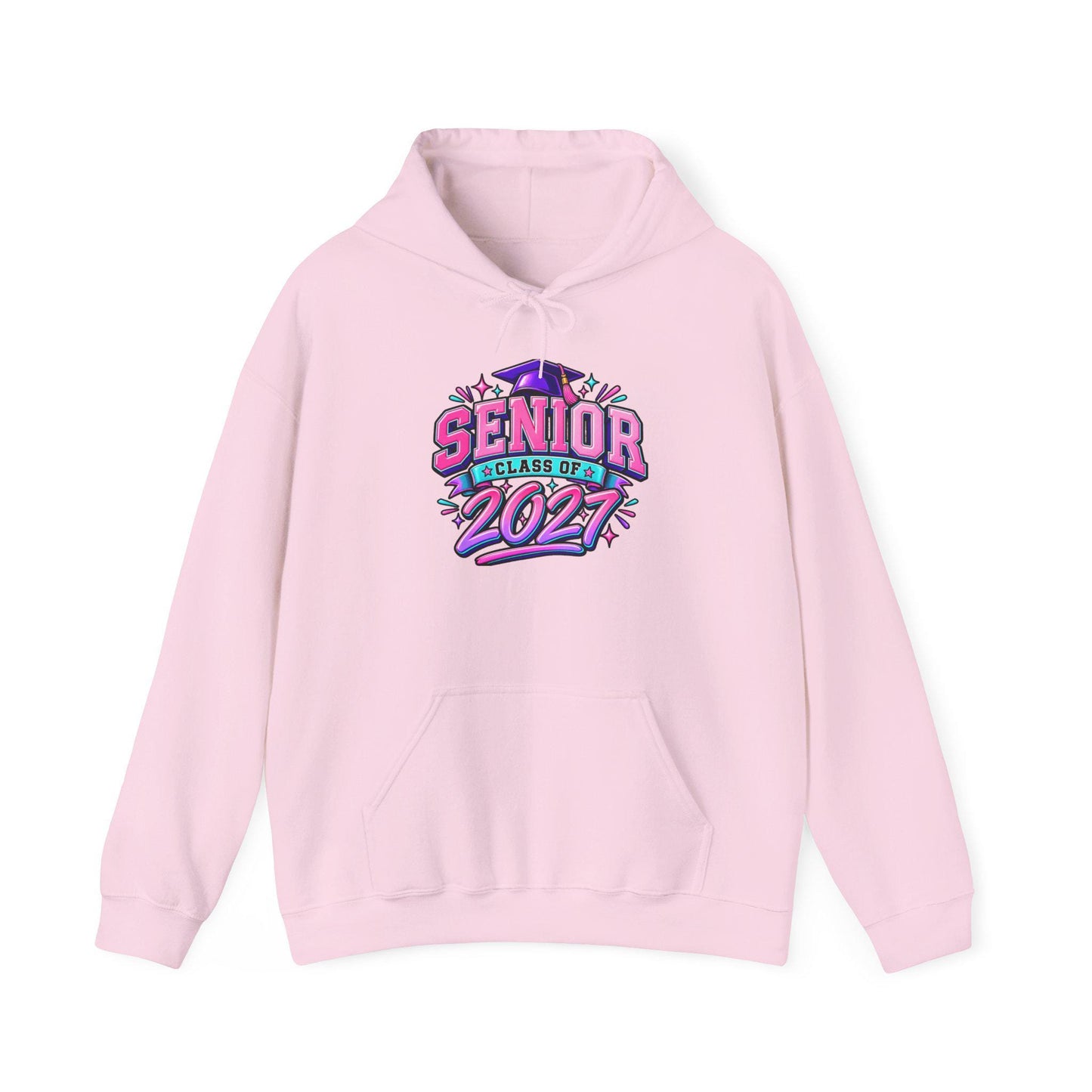 Senior Class of 2027 Hoodie, Graduation 2027 Sweatshirt Female Teen Oversized Everyday Pullover, College Grad, Comfortable Cozy Apparel Wear