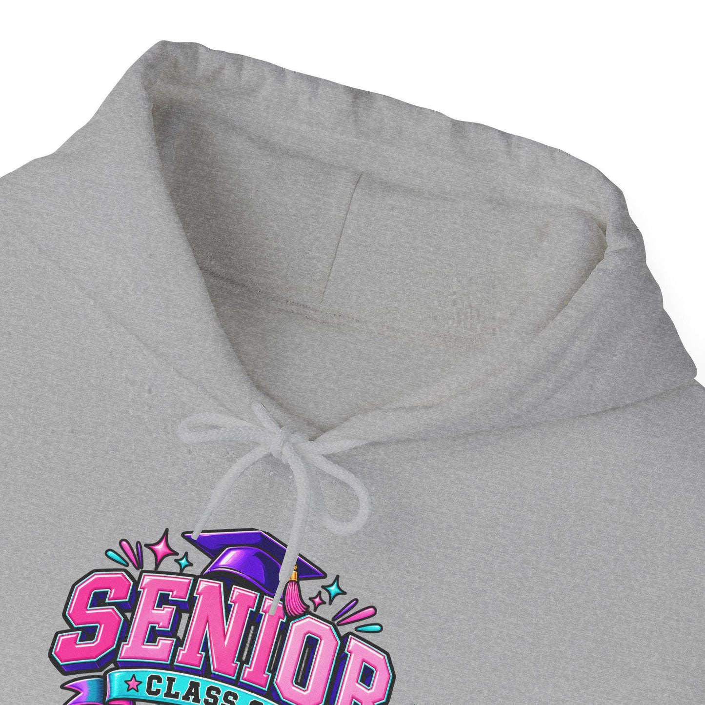 Senior Class of 2027 Hoodie, Graduation 2027 Sweatshirt Female Teen Oversized Everyday Pullover, College Grad, Comfortable Cozy Apparel Wear