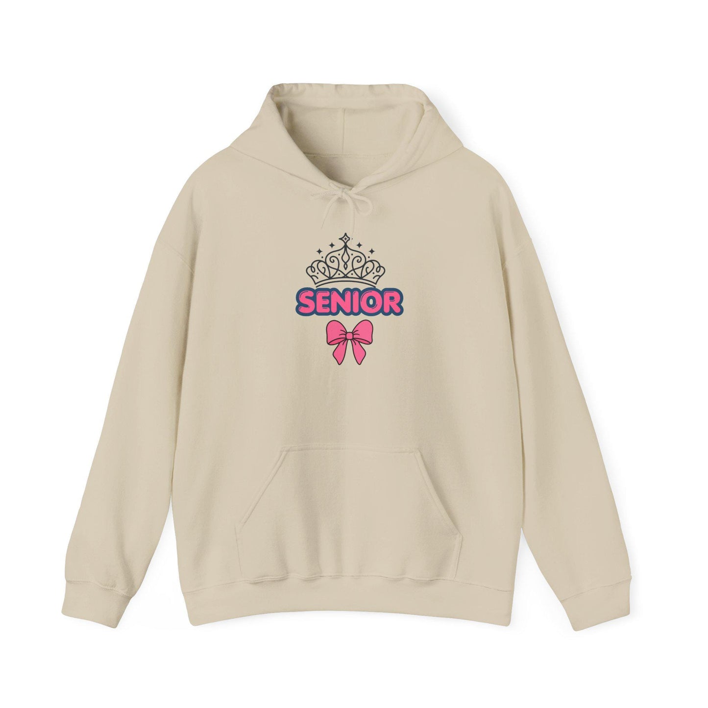 Senior Crown with Bow Hoodie | Senior Year 2027 Sweatshirt | Back to School | Last Year College | Teen Gift | Class of 2027 Cozy Pullover