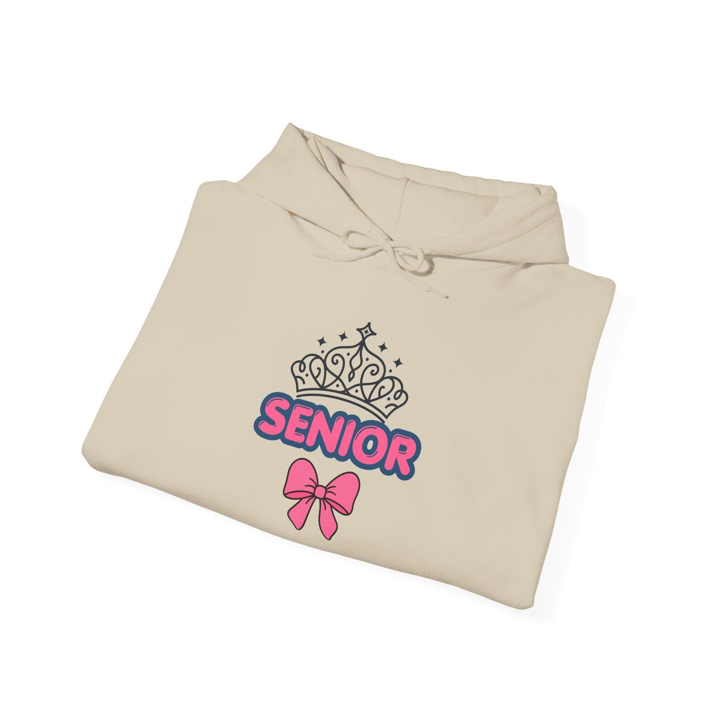 Senior Crown with Bow Hoodie | Senior Year 2027 Sweatshirt | Back to School | Last Year College | Teen Gift | Class of 2027 Cozy Pullover
