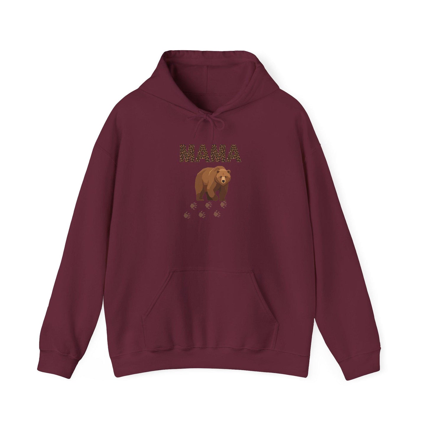 Mama Brown Bear hoodie | Mama Bear sweatshirt | Mom bear pullover | Graphic Hoodie | Nice Gift | Cozy Outdoor Wear | Warm Apparel | Camping
