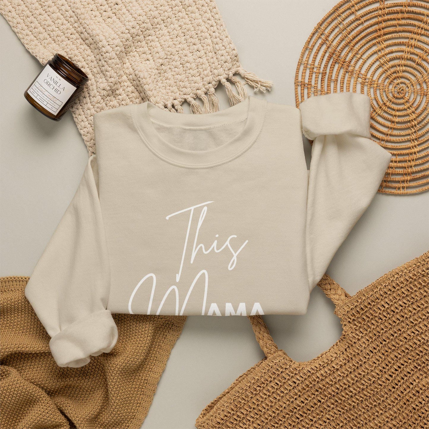 This Mama Needs Coffee Sweatshirt | Mom Coffee Lover Crewneck | Mama Graphic Sweatshirt Gifted | Coffee Mom T-shirt | Latte Sweatshirt