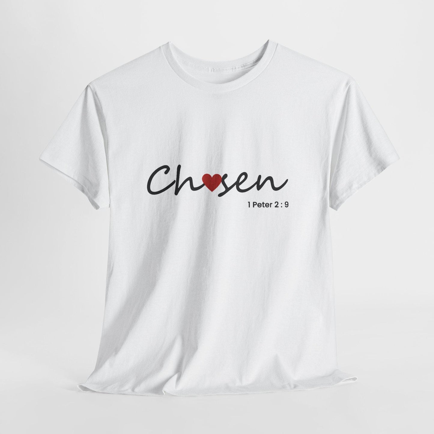 Women's comfortable Chosen Tee -Christian Scripture T-Shirt Graphic (1 Peter 2:9), Godly Theme Apparel Wear, Religious Theme Attire Lady