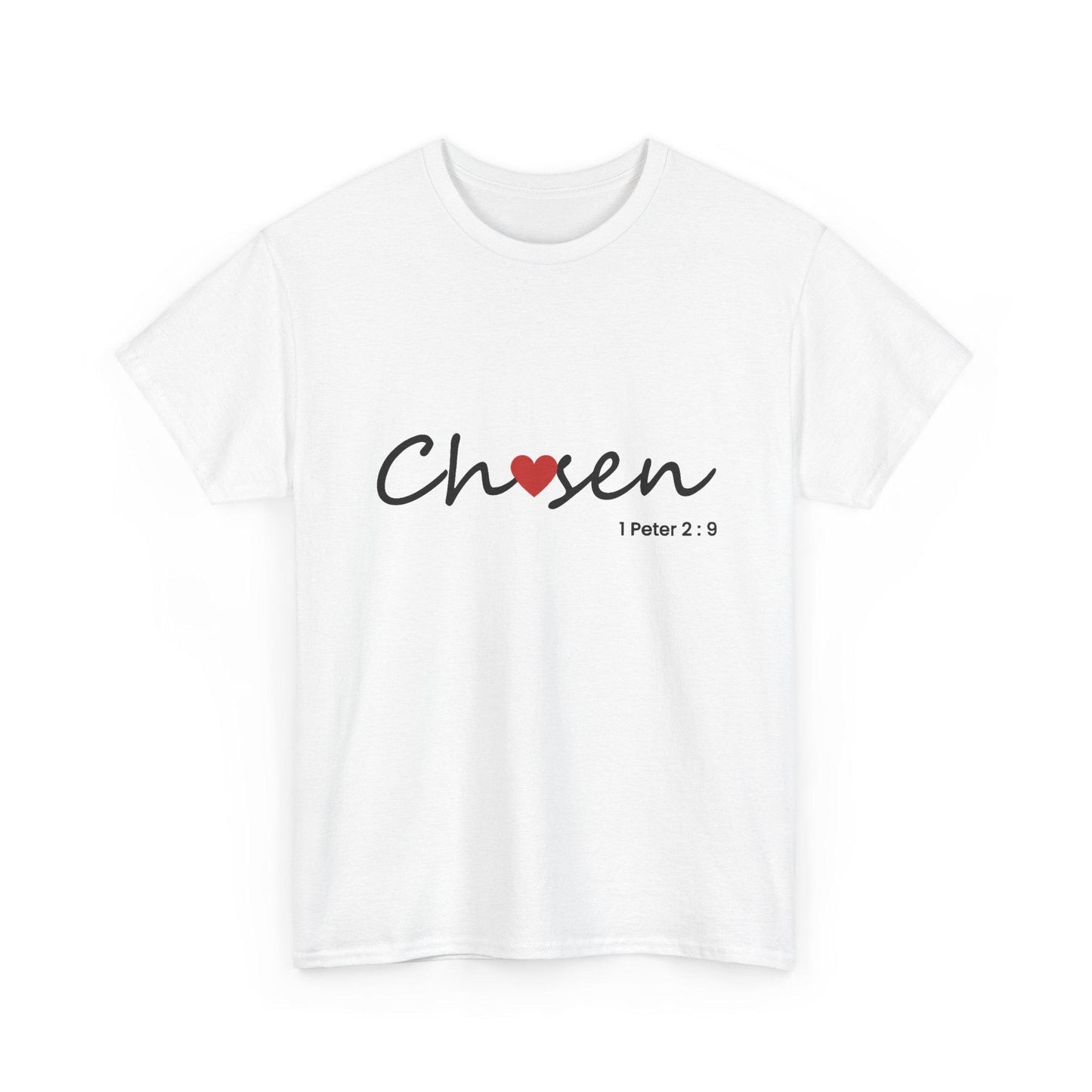 Women's comfortable Chosen Tee -Christian Scripture T-Shirt Graphic (1 Peter 2:9), Godly Theme Apparel Wear, Religious Theme Attire Lady