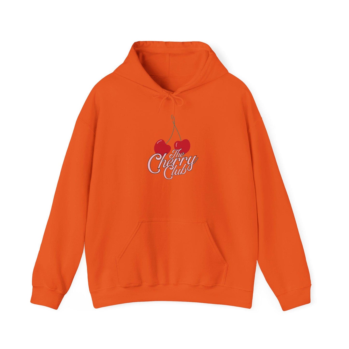 Women's Teen Female Cherry Crush Hoodie, Cute Retro Script Cherry Graphic Pullover, Oversized Vintage Apparel, Aesthetic Weather Sweather