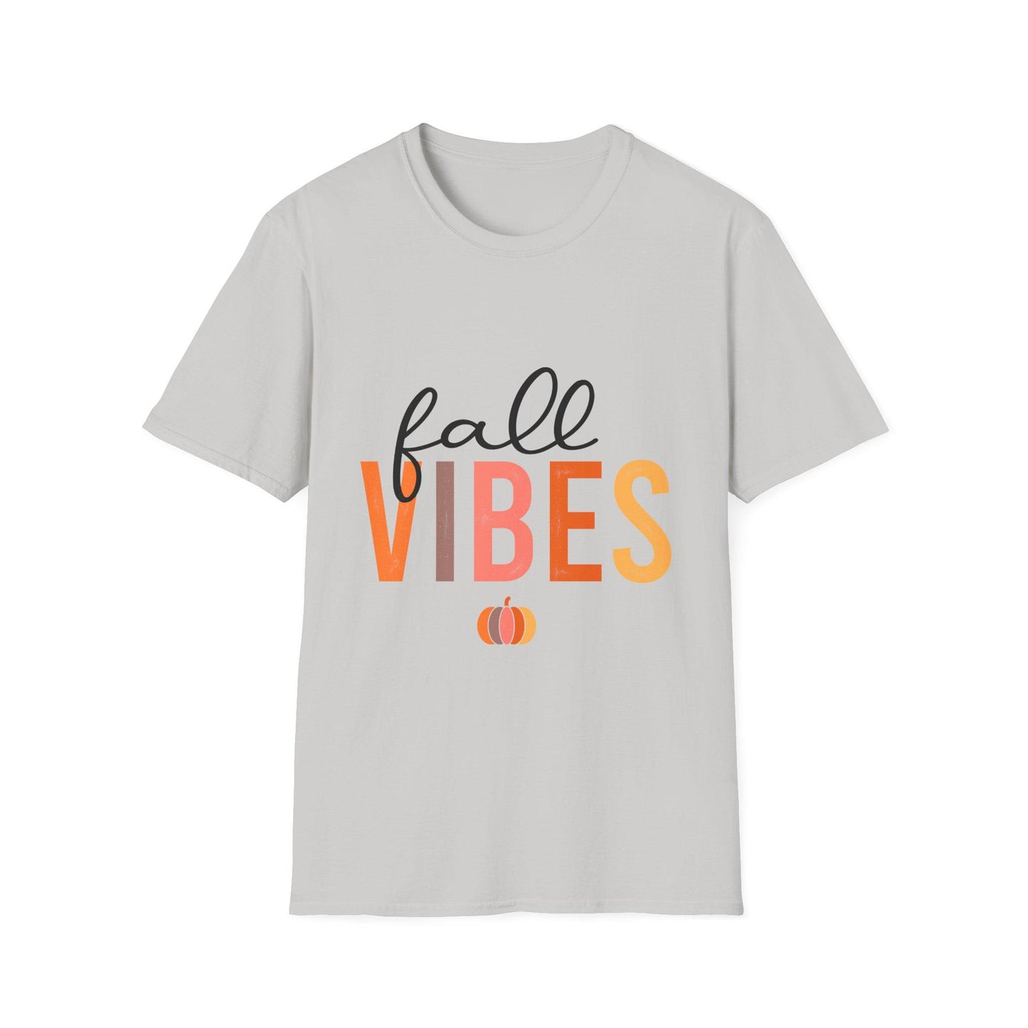 Women's Fall Vibes T-Shirt — Pumpkin Autumn Graphic Tee