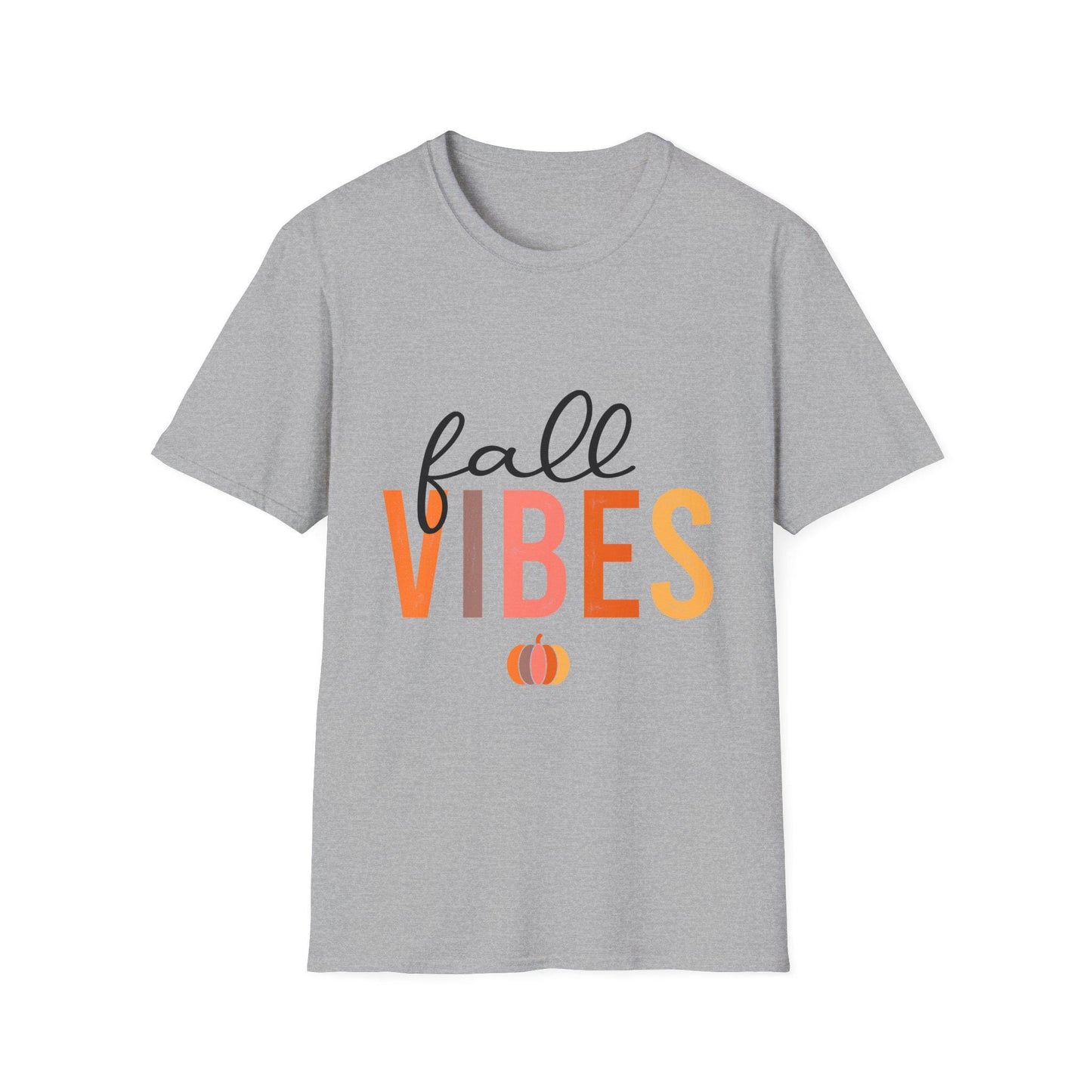 Women's Fall Vibes T-Shirt — Pumpkin Autumn Graphic Tee