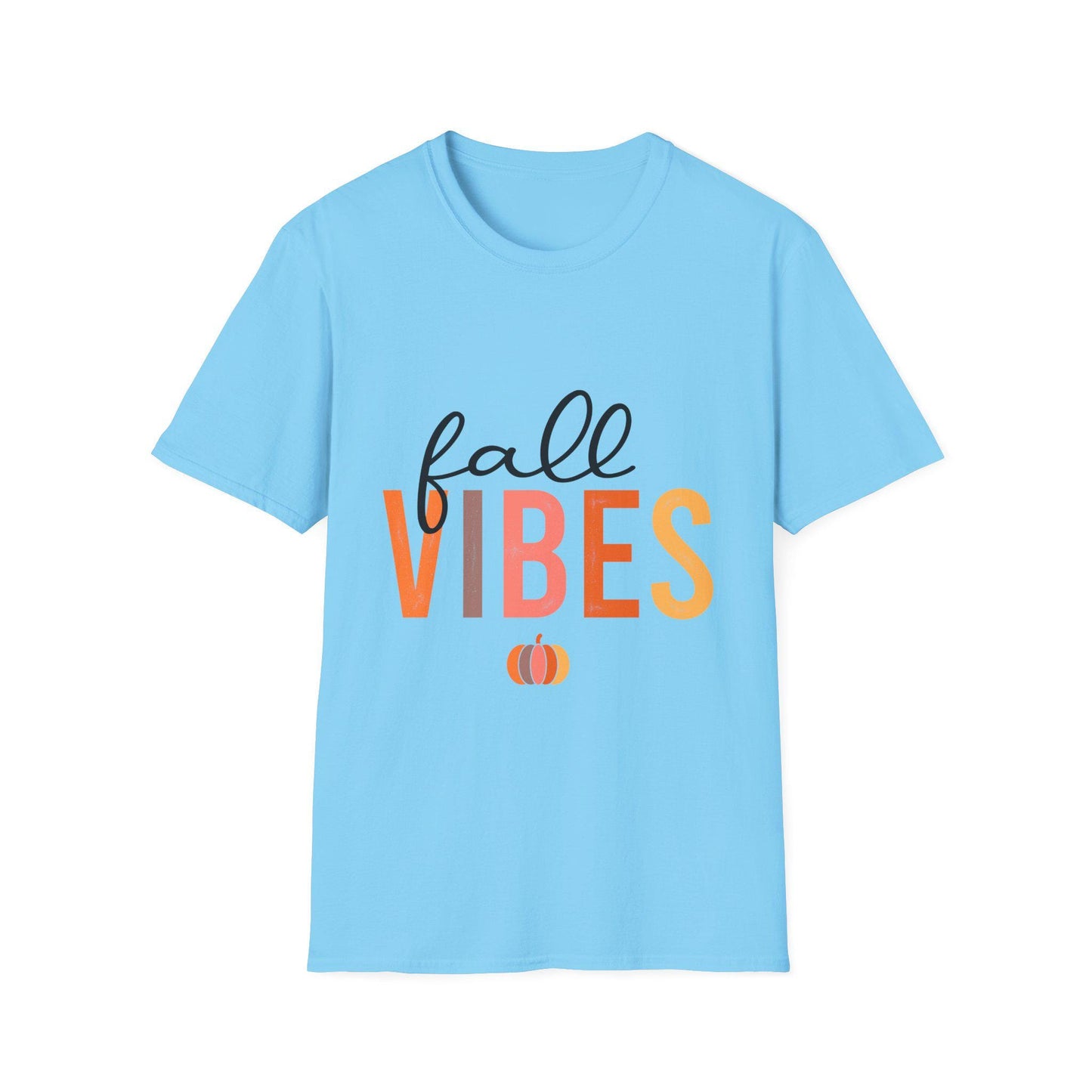 Women's Fall Vibes T-Shirt — Pumpkin Autumn Graphic Tee