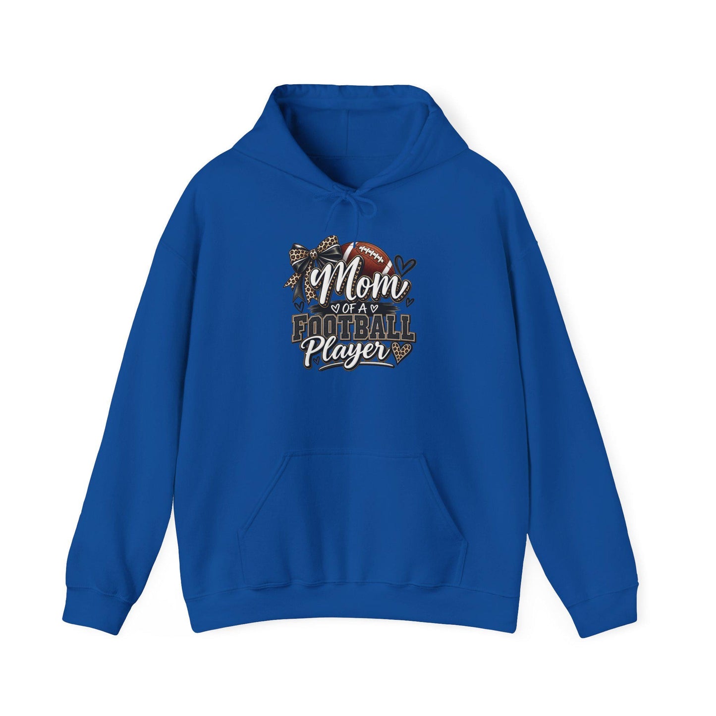 Mom of a Football Player Hoodie | Football Mom Sweatshirt, Game Day Season Pullover Top, Comfortable Cozy Weather Apparel Sports Proud Women