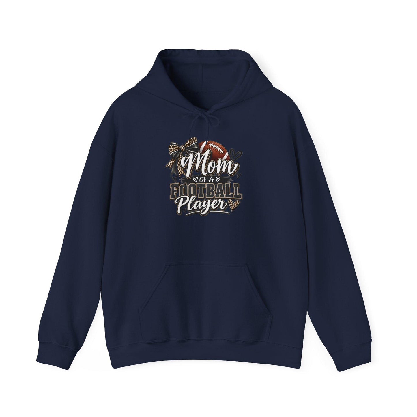 Mom of a Football Player Hoodie | Football Mom Sweatshirt, Game Day Season Pullover Top, Comfortable Cozy Weather Apparel Sports Proud Women