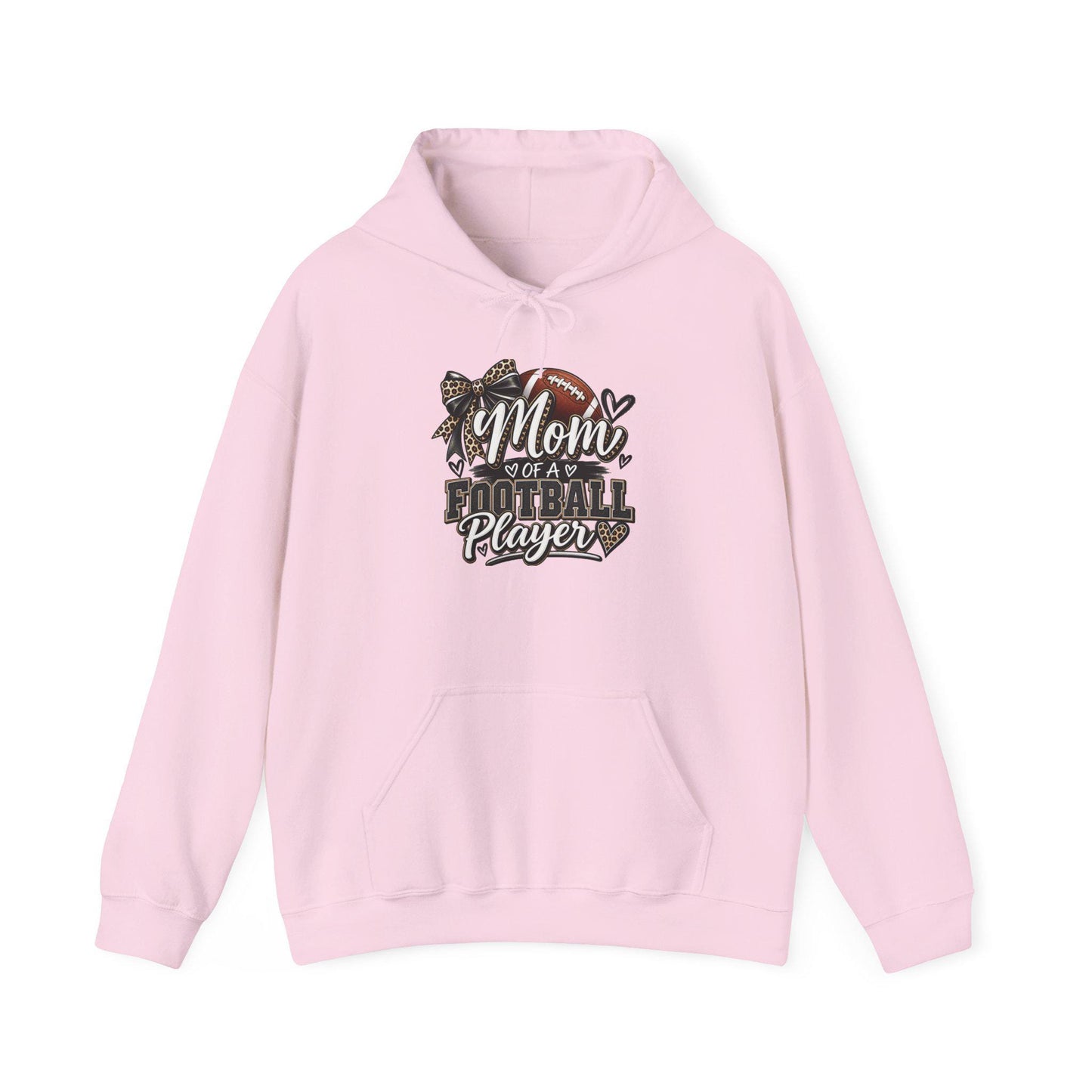 Mom of a Football Player Hoodie | Football Mom Sweatshirt, Game Day Season Pullover Top, Comfortable Cozy Weather Apparel Sports Proud Women