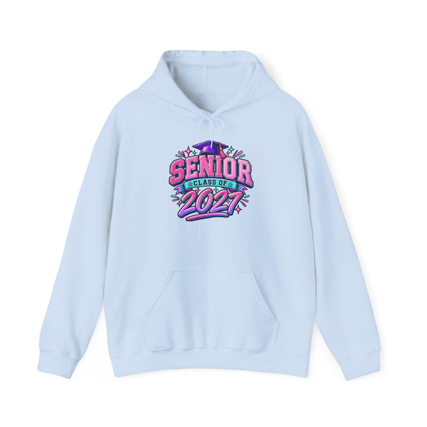Senior Class of 2027 Hoodie, Graduation 2027 Sweatshirt Female Teen Oversized Everyday Pullover, College Grad, Comfortable Cozy Apparel Wear