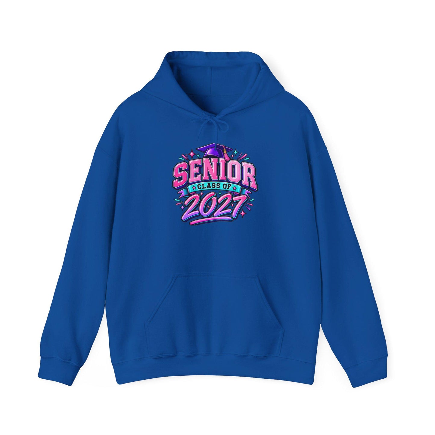 Senior Class of 2027 Hoodie, Graduation 2027 Sweatshirt Female Teen Oversized Everyday Pullover, College Grad, Comfortable Cozy Apparel Wear