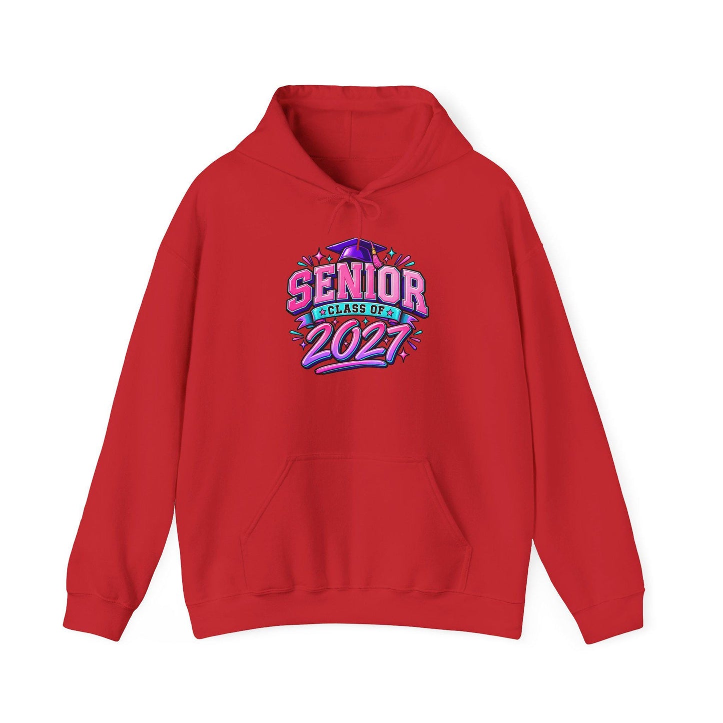 Senior Class of 2027 Hoodie, Graduation 2027 Sweatshirt Female Teen Oversized Everyday Pullover, College Grad, Comfortable Cozy Apparel Wear